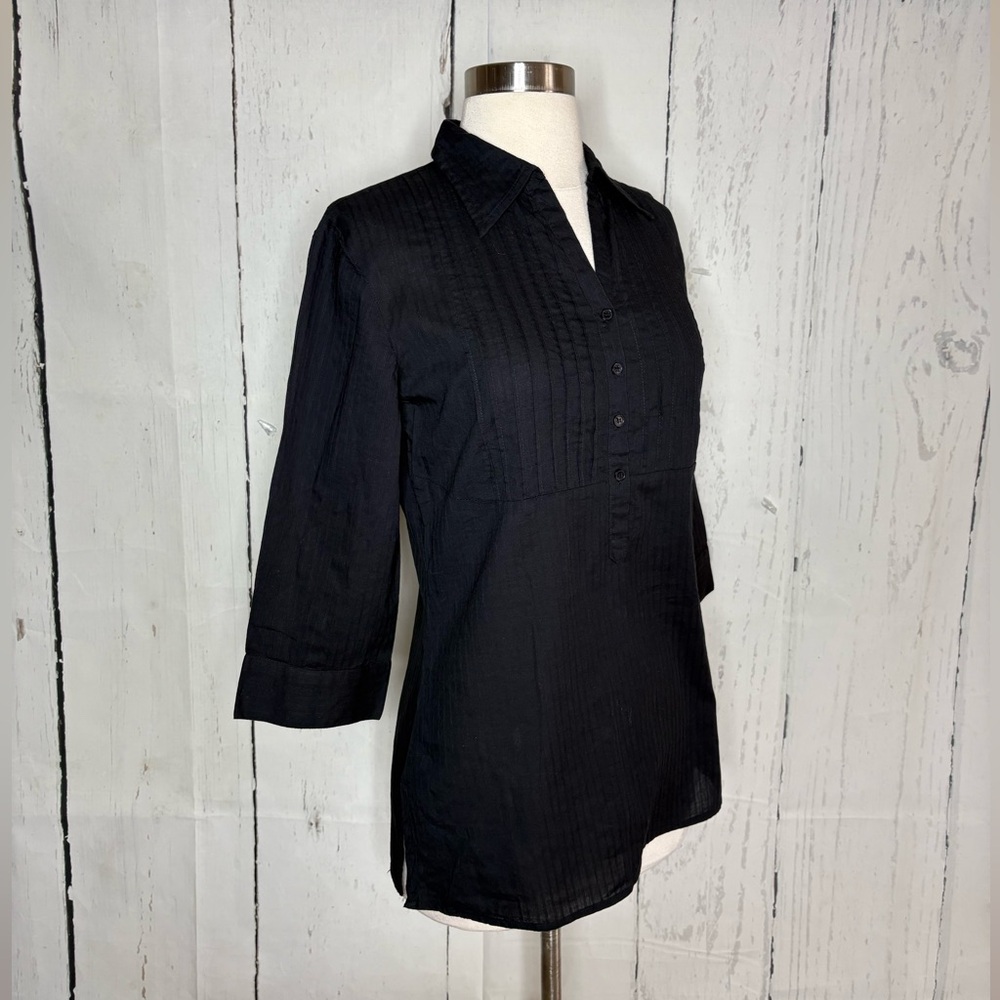 DC Black Button Down Women's Shirt